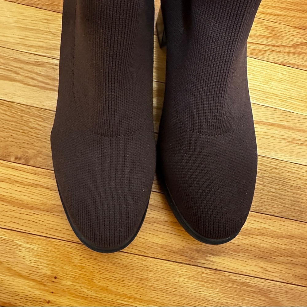 VIVAIA Almond-Toe Running Heel Boots (Amanda) SZ 8  dark chocolate brown - Picture 10 of 16